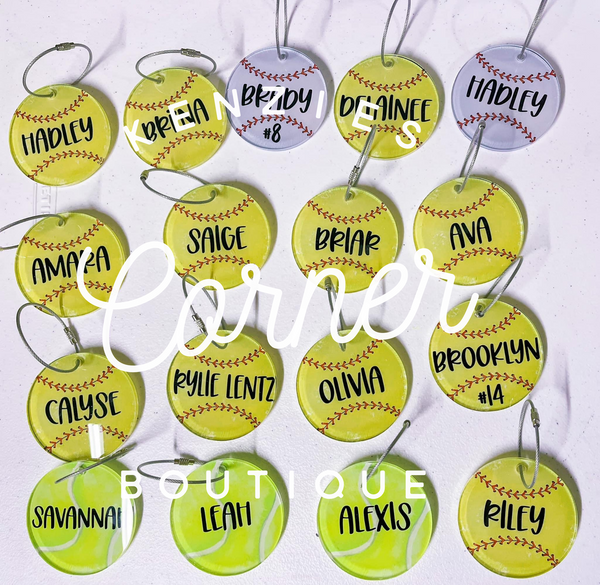 Blank Acrylic circle tag