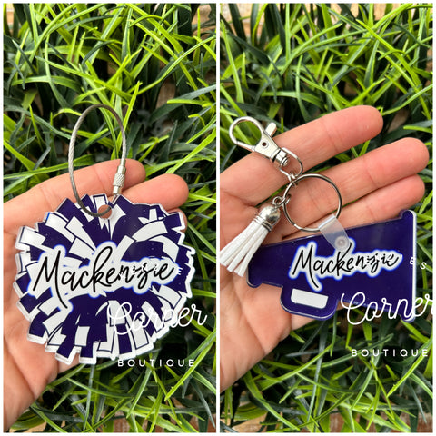 Blank Acrylic cheer tag