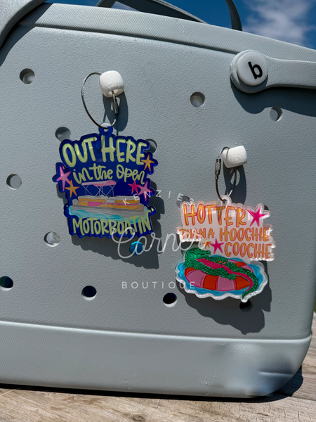 Blank Acrylic motor boating bag tag or charm