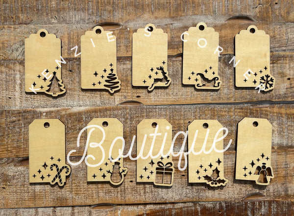 Blank Sublimation wood or acrylic cut out tags