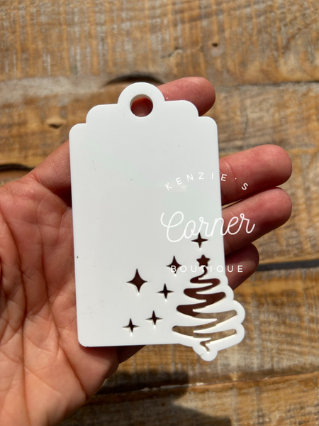 Blank Sublimation wood or acrylic cut out tags