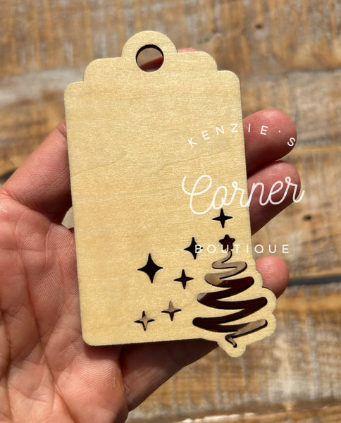 Blank Sublimation wood or acrylic cut out tags