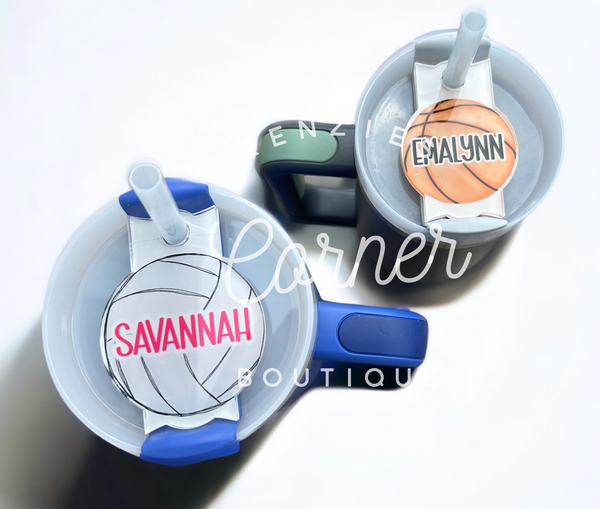 Blank Acrylic 40 oz name plate topper CIRLCE