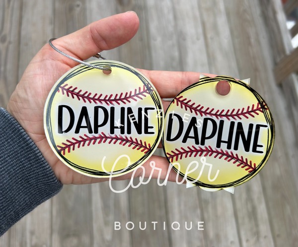 Blank Acrylic 40 oz name plate topper LARGE CIRLCE