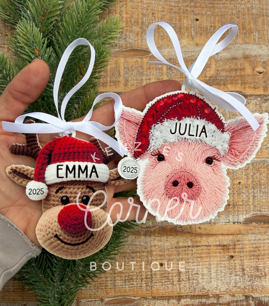 Blank Acrylic yarn ornaments