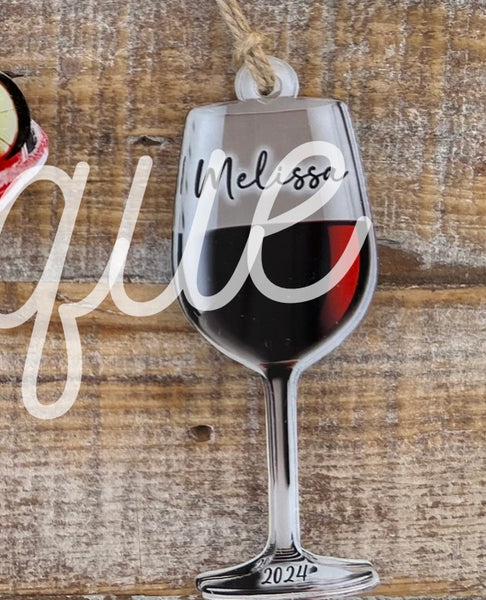 Blank Acrylic espresso martini and other cocktail ornaments