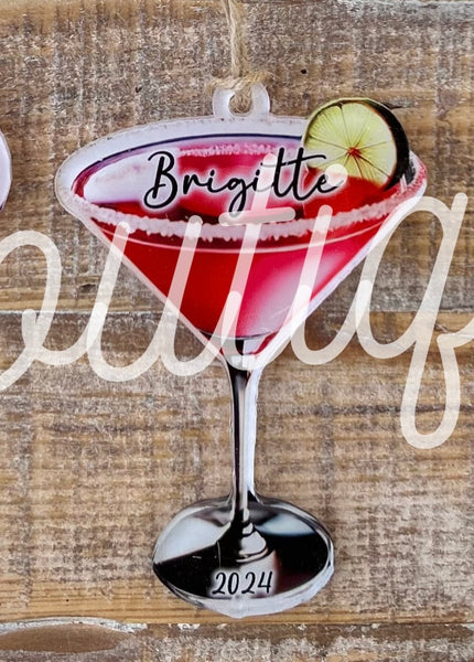 Blank Acrylic espresso martini and other cocktail ornaments