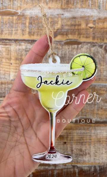 Blank Acrylic espresso martini and other cocktail ornaments