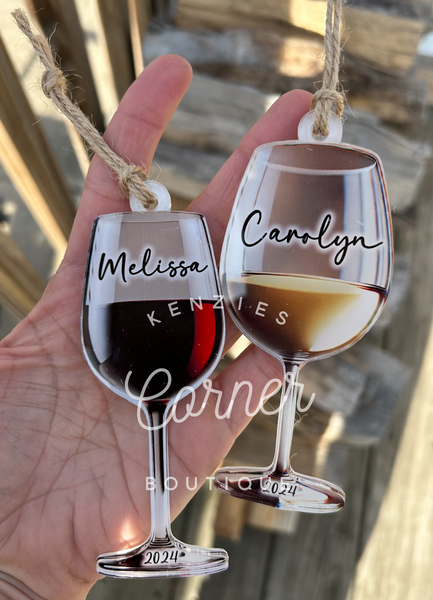 Blank Acrylic espresso martini and other cocktail ornaments