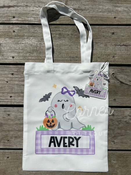 Blank Acrylic ghost name plate bag tag