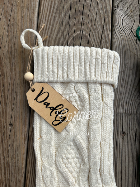 Blank Tag wood sublimation ornament