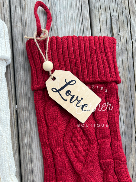 Blank Tag wood sublimation ornament