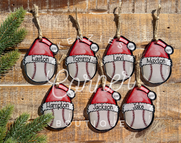 Customized Acrylic cheer and sports ornaments