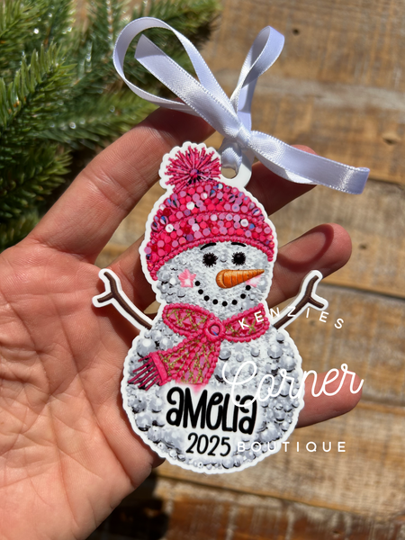 Blank Acrylic yarn ornaments