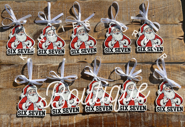 Customized Acrylic santa 67 ornament