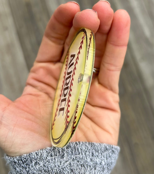 Customized Sport bag tag softball, basketball, baseball, soccer, volleyball, golf, football