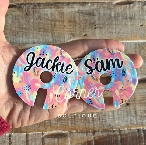 Blank Acrylic name plate topper for the BRU brand