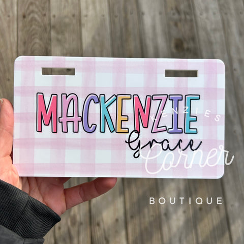 Blank Acrylic rectangle stroller tag