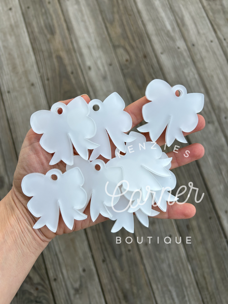 Blank Acrylic bow keychain