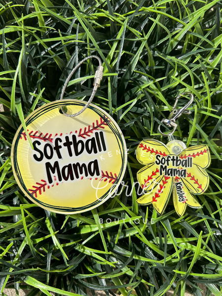 Blank Acrylic bow keychain