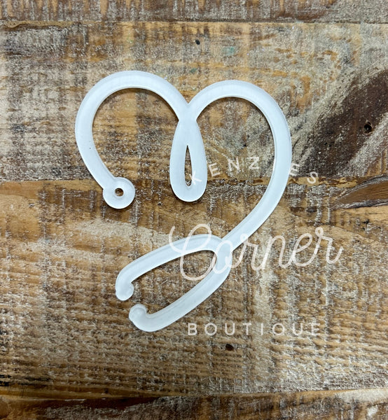 Blank Acrylic paper clip bookmark / bag clip paperclip shapes