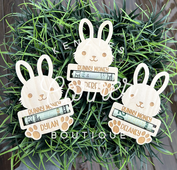 customized Bunny money holder