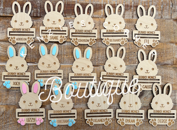 customized Bunny money holder