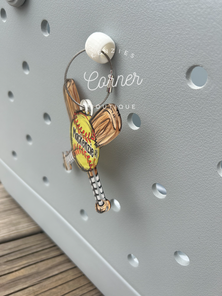 Perfect fit Bag tag plugs- flat back and keyring holder and metal wire keyrings