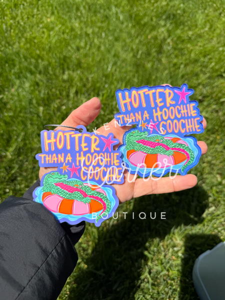 Completed Acrylic motor boating or hoochie coochie bag tag or charm