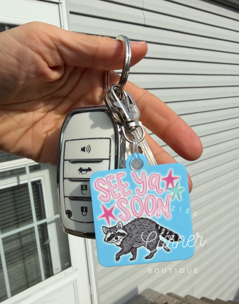 Blank Acrylic square keychain