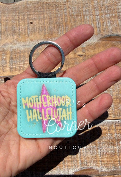Blank sublimation glitter keychain key chain