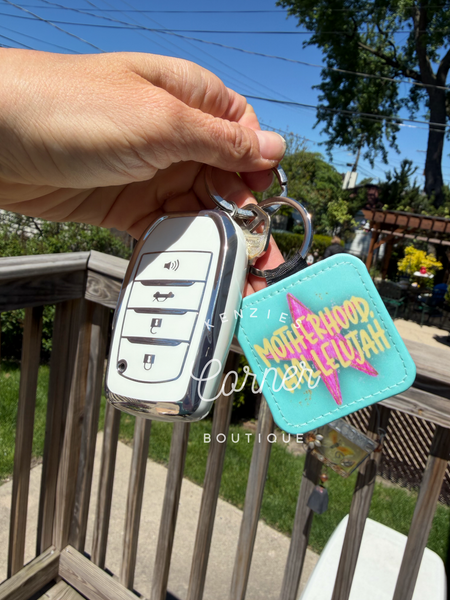Blank sublimation glitter keychain key chain