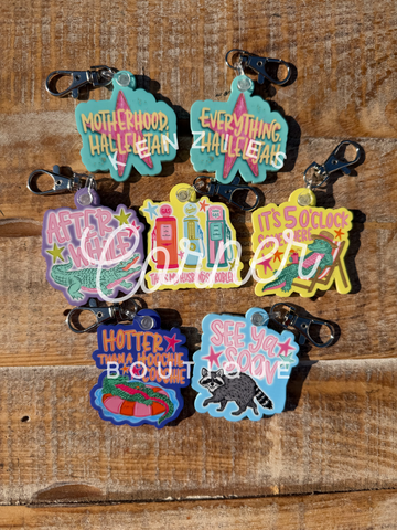 Completed Acrylic keychain shapes