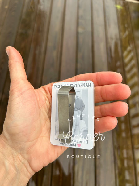 Blank Acrylic car visor clip