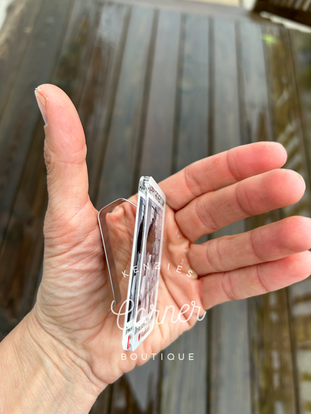 Blank Acrylic car visor clip