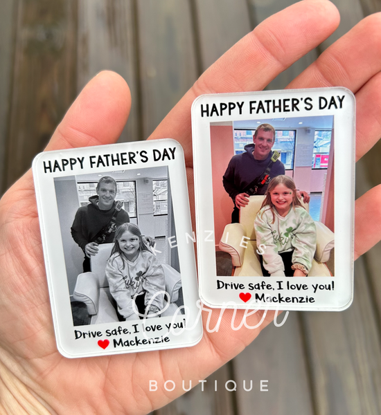 Blank Acrylic car visor clip