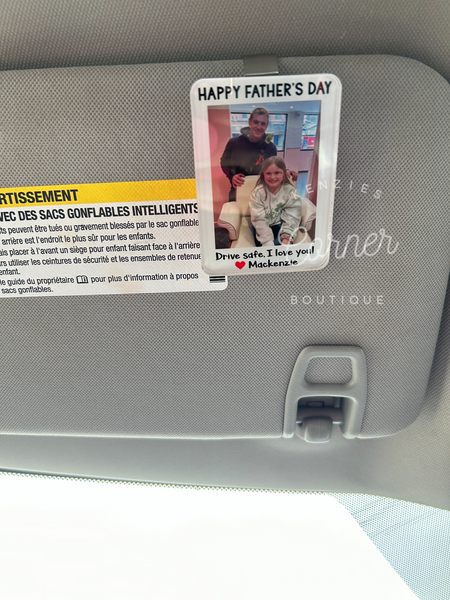 Blank Acrylic car visor clip