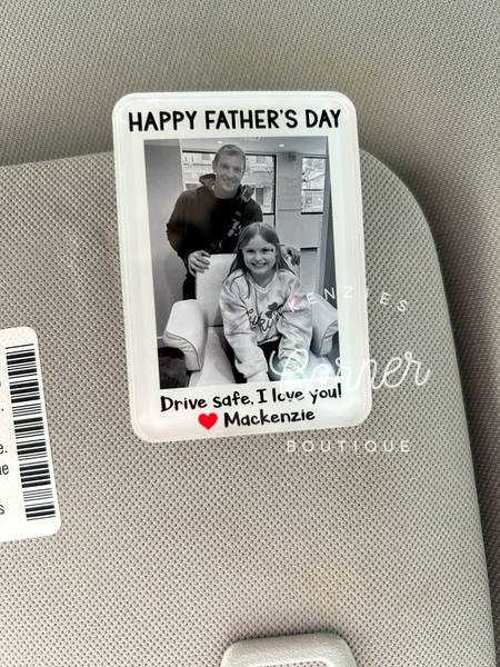 Blank Acrylic car visor clip