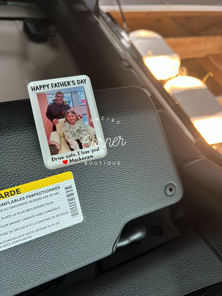 Blank Acrylic car visor clip