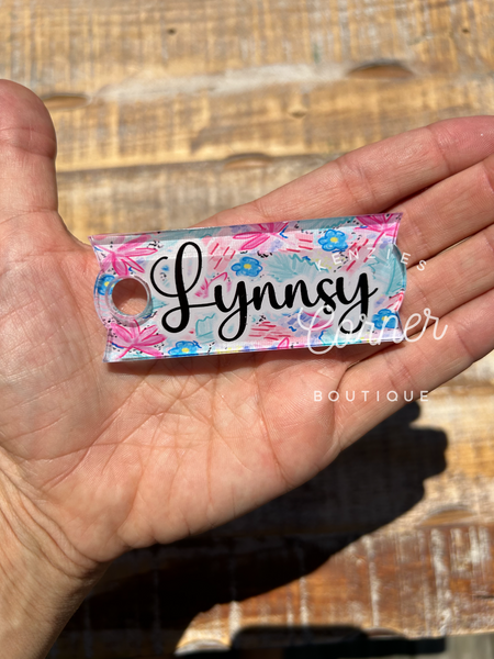 Blank Acrylic 40 oz name plate topper