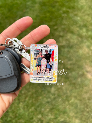 Blank Acrylic keychain to match MM car clip designs
