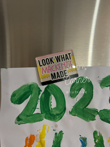 Blank Acrylic rectangle keychain or magnet