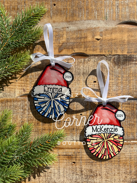 Customized Acrylic cheer and sports ornaments