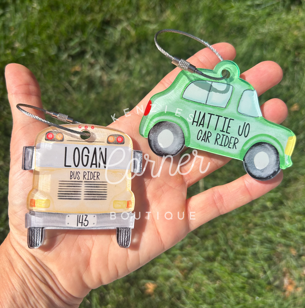 Blank Acrylic car tag or charm