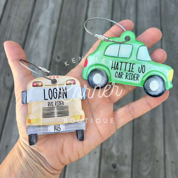Blank Acrylic car tag or charm