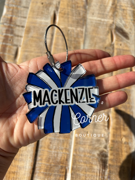 Blank Acrylic cheer Pom Pom for sublimation MM