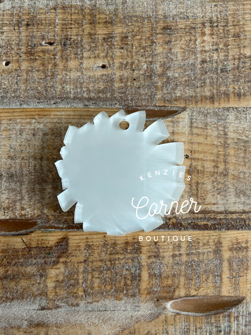 Blank Acrylic cheer Pom Pom for sublimation MM