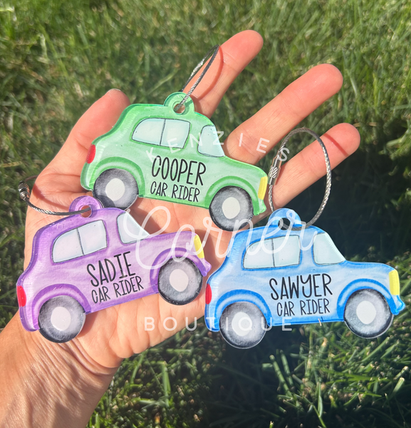 Blank Acrylic car tag or charm