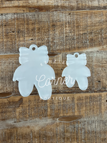 Blank Acrylic ballet tag or keychain