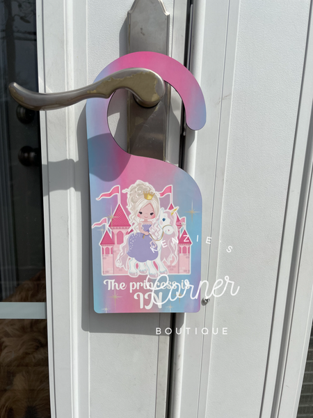 Blank MDF double sided door KNOB hanger (lot of 3)